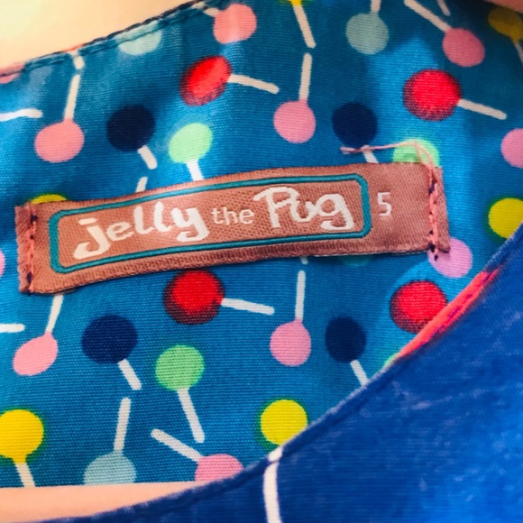 Boutique Jelly The Pug top with yellow hairbow sz 5 - Picture 3 of 9